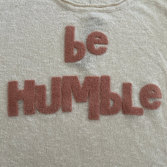 (NWT) Emmer & Oat Woman’s “Be Humble” Knit Sweater, Size: S/M - Picture 12 of 15